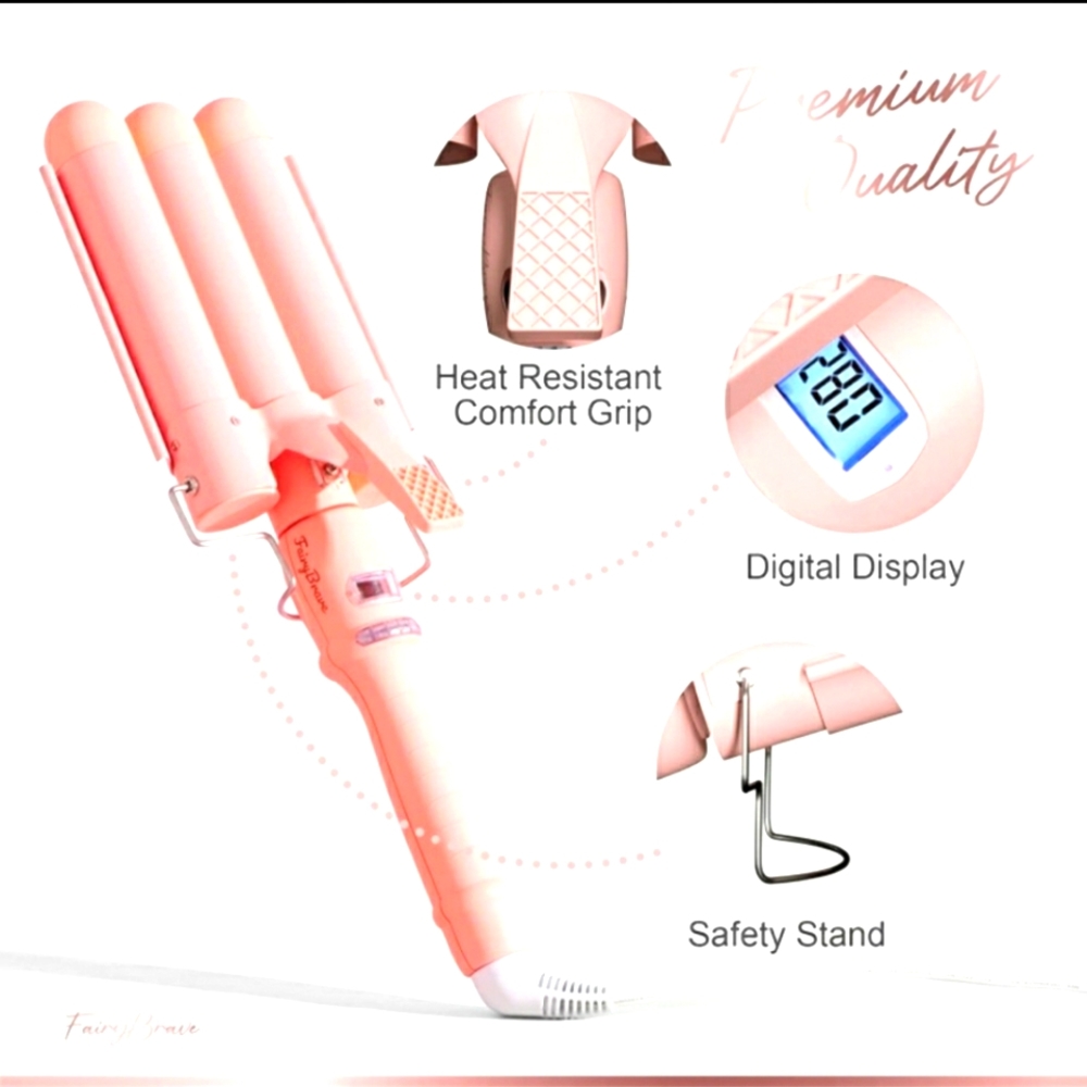 3 Barrel Curling Iron Galm Waver 25mm